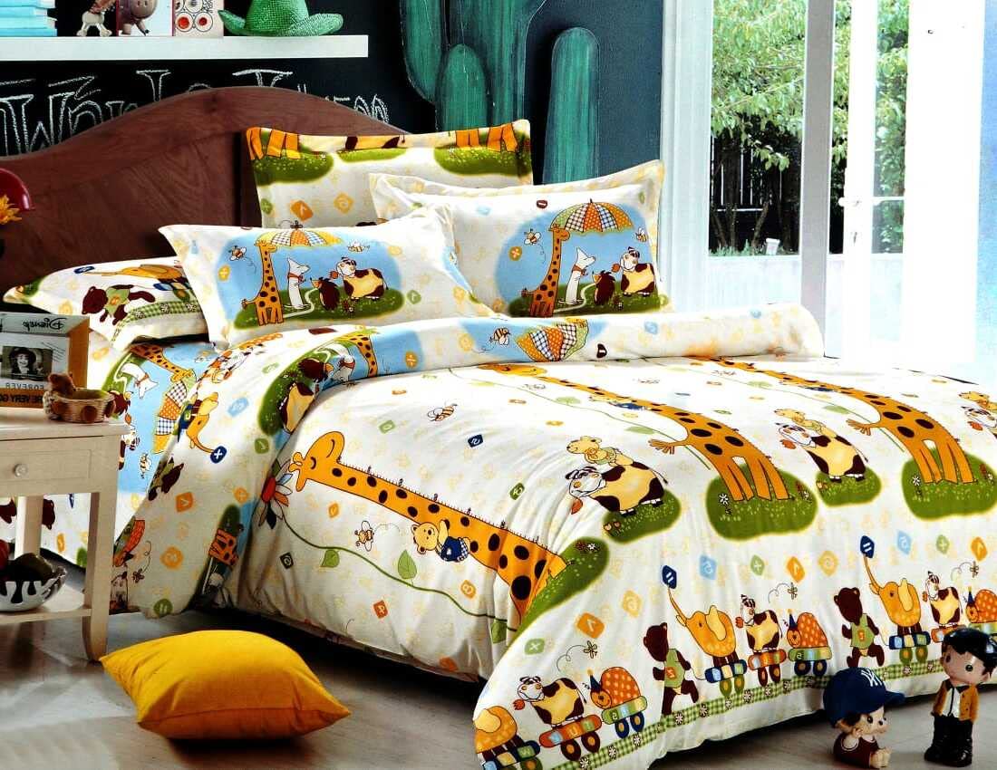 Amvy Creation Prime Collection 200TC Kids Printed Glace Cotton Double Bedsheet with 2 Pillow Covers (Multicolour, Size 90 x 100 Inch) - Multi Animals - Kidzee (B0B82DJ21N) Amazon Price History, Amazon Price Tracker