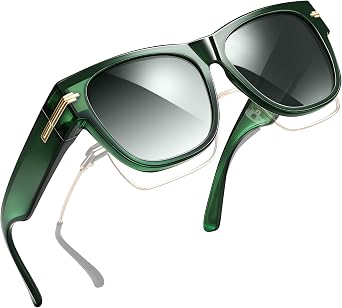 Joopin Square Sunglasses Over Glasses Women Men Polarized Fit Over Sun Glasses UV Protection Oversized Fitover Shades