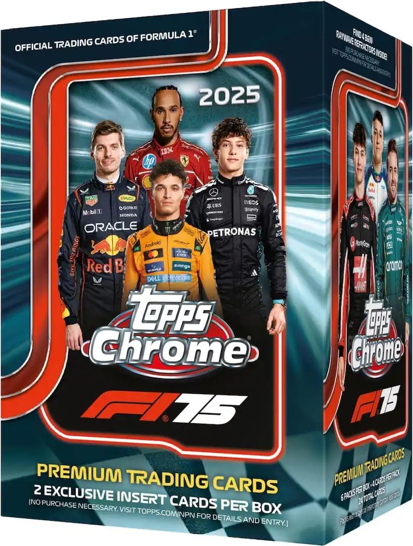 2025 Topps Chrome F1 Formula 1 Blaster Box 2 Exclusive Inserts