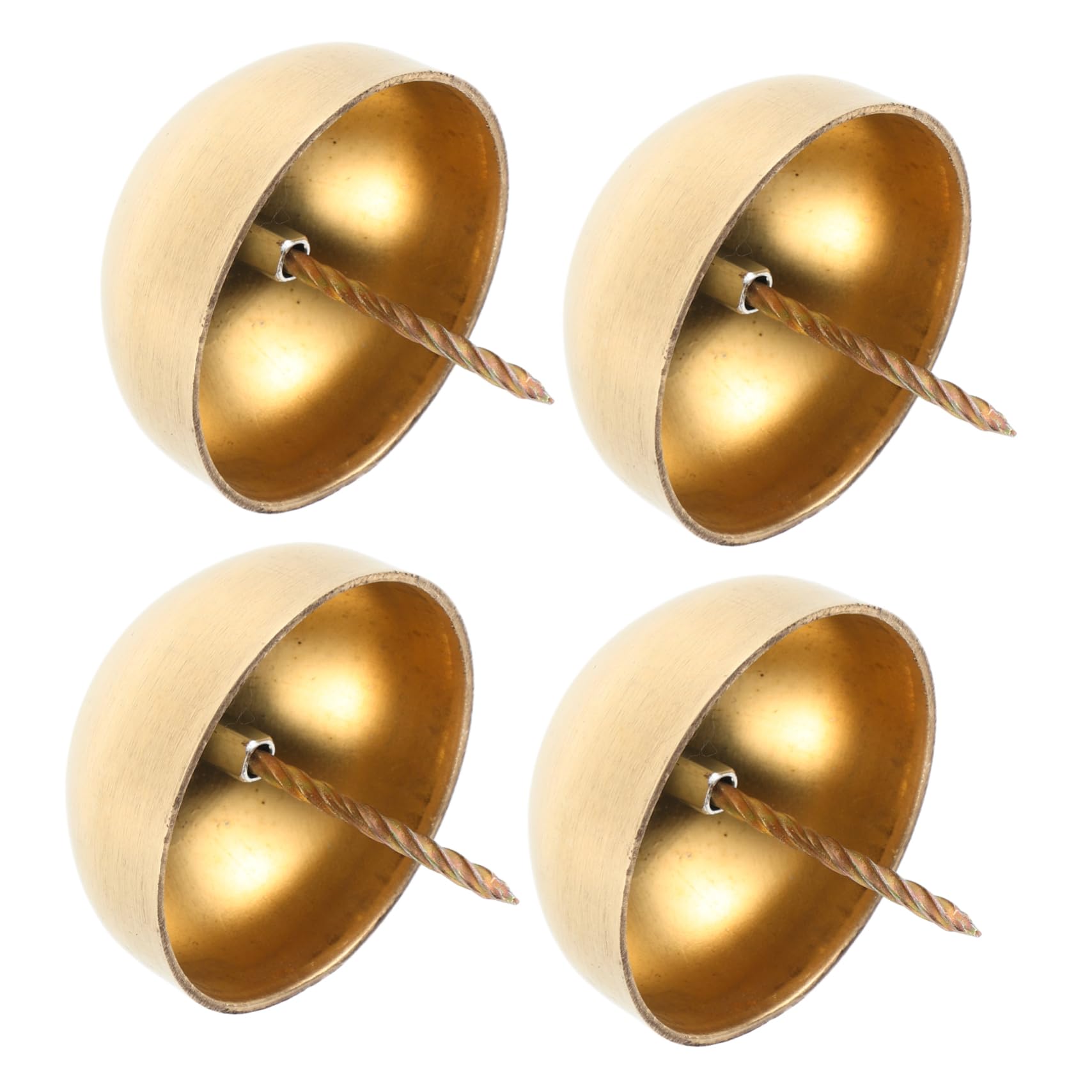 MUSISALY 2pcs Copper Round Tacks Upholstery Tacks Push Pin Design for Wood Floors Furniture and Decorative Projects