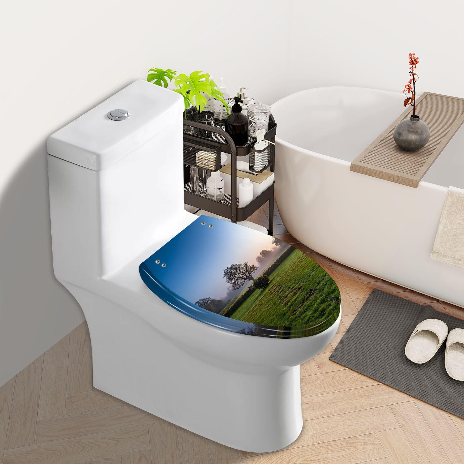 Sedile WC rotondo generico per uso domestico