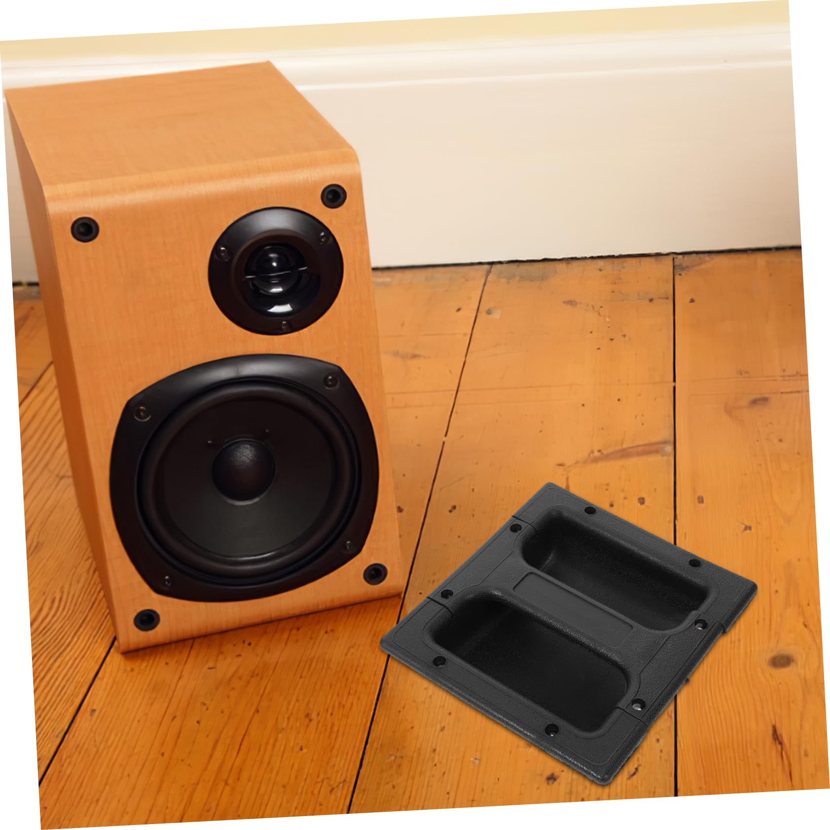 Abaodam Para Altavoz 2 Piezas Manijas De Plástico Duraderas Para Amplificador Reemplazo De Mango Cómodo y Práctico Para Transporte De Altavoces