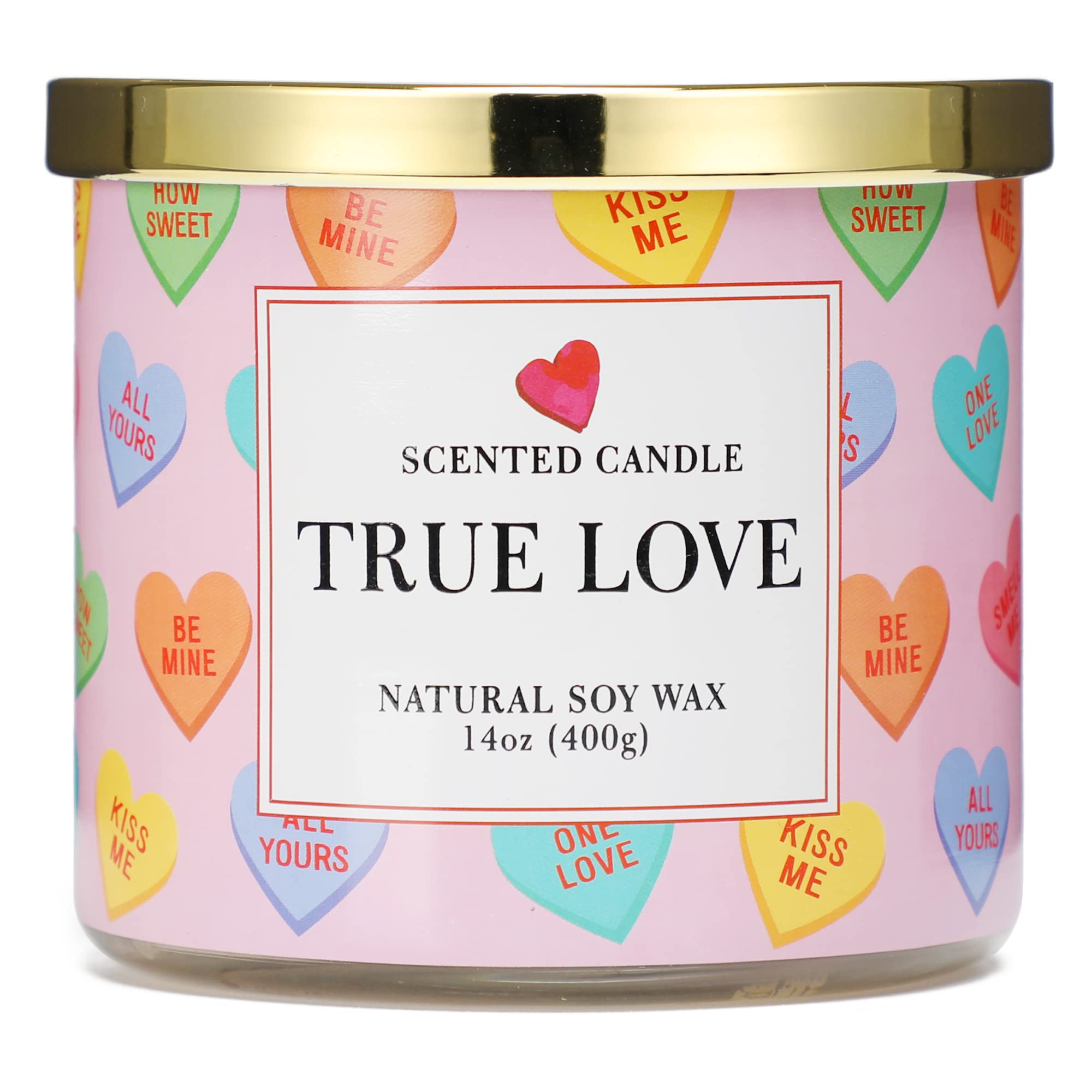 Maracco Strawberry Scented Candle, 3 Wick Large Jar, 14 oz, Candle Gifts for Wedding Day Engagement Party Anniversary Candle Gifts for Girlfriend Wife Couples