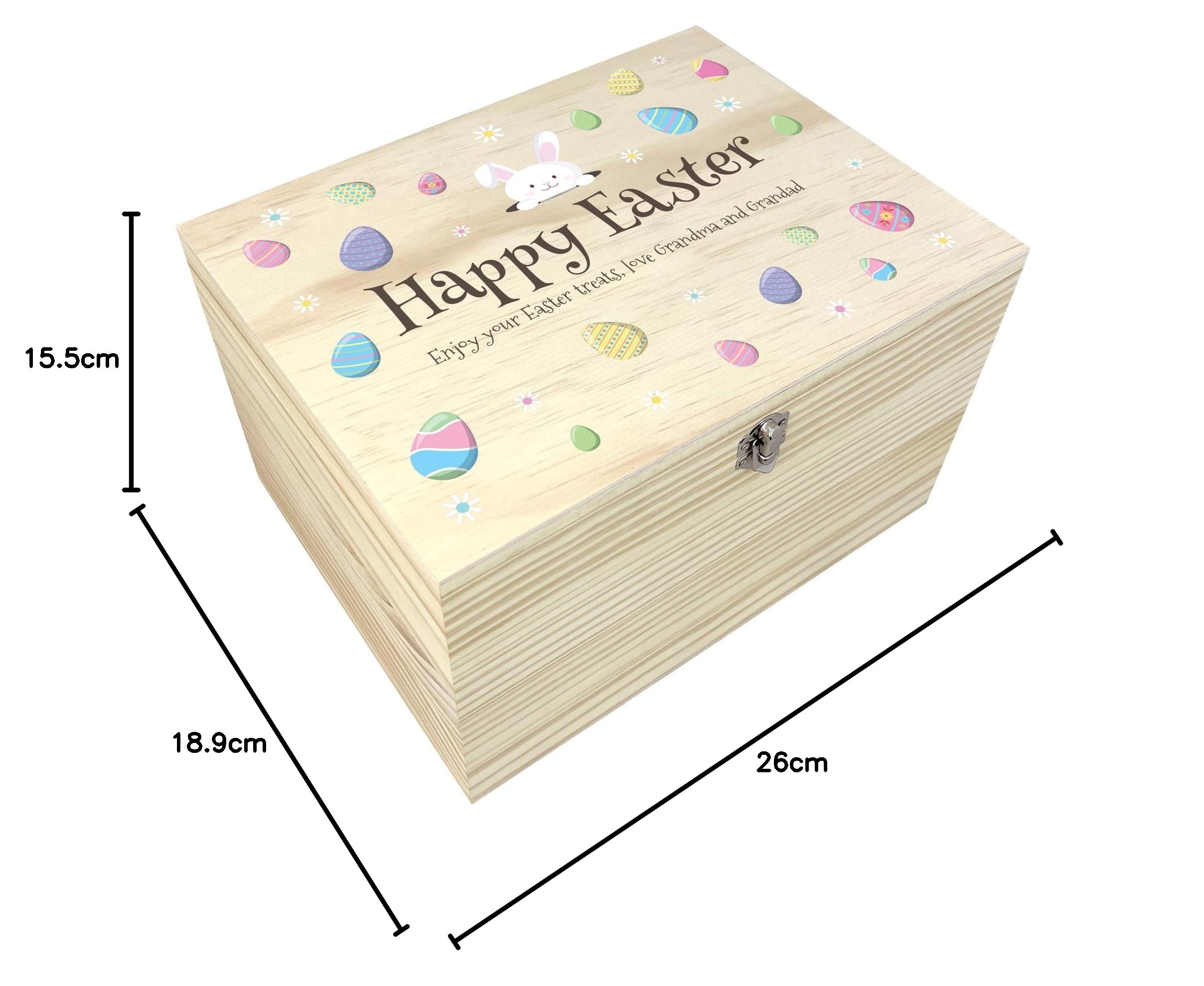 Caja de cesta de madera personalizada para huevos de Pascua, nombre personalizado, regalo de Pascua, cesta de Pascua, golosinas de Pascua, Pascua para niños, Pascua familiar, decoración de Pascua,