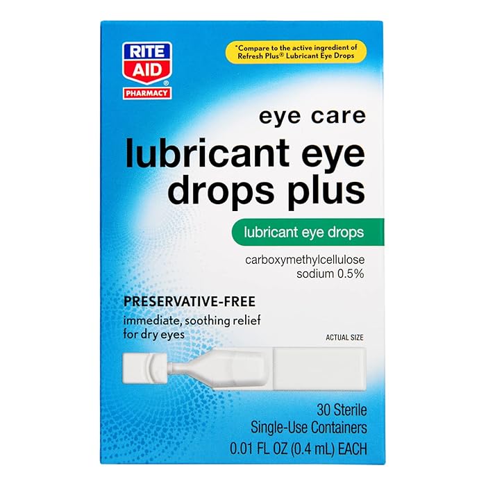 Buy Rite Aid Lubricant Eye Drops Plus 30 Vials