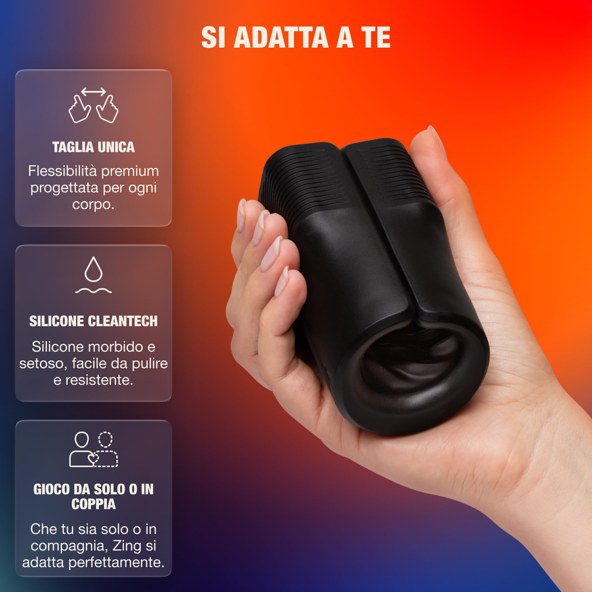 Arcwave Zing Masturbatore Maschile Vibrante con Doppio Motore | Stimolatore Regolabile con Sensazione Blow | Sex Toy Uomo in Silicone | Giocattolo Erotico Mani Libere | Impermeabile e Facile da Pulire