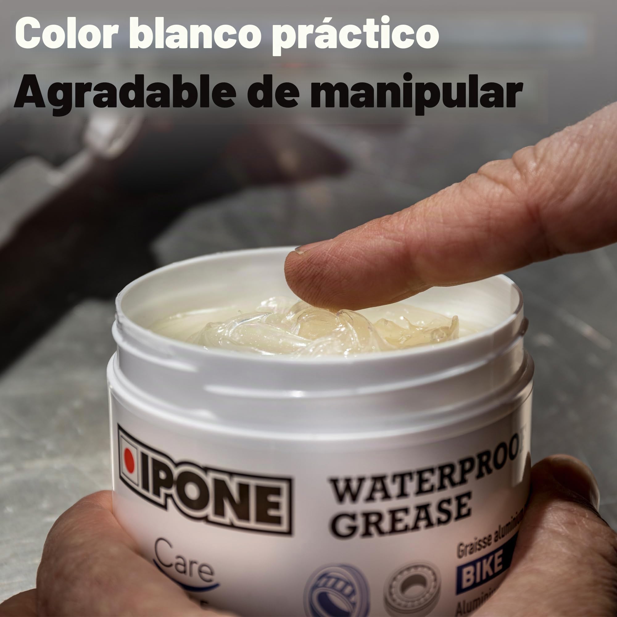 IPONE - Grasa Mecánica Moto - Waterproof Grease - Resistente al Agua - Anti-Desgaste - 200g