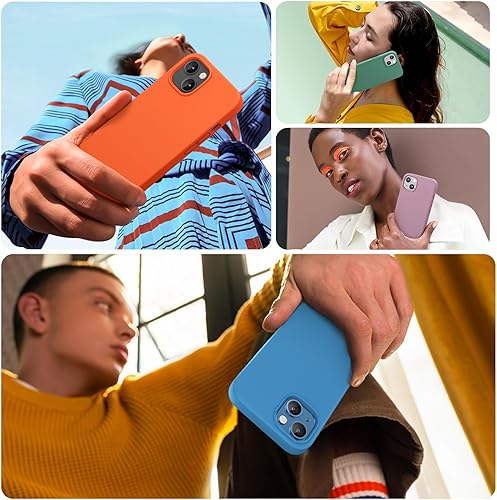 Miniatura 555 de Miracase - Funda diseñada para iPhone 11 con protector de pantalla, funda de goma de silicona líquida, protección total contra caídas y a prueba