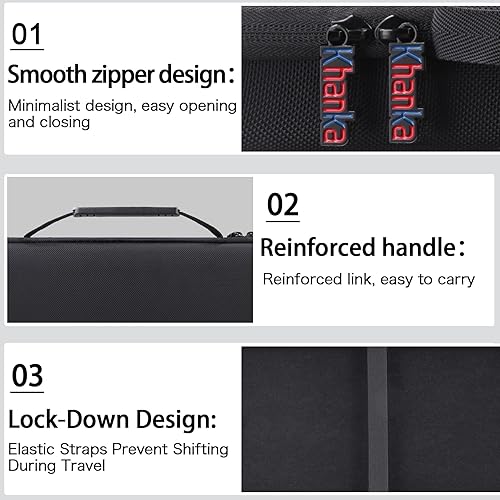 Miniatura 8 de khanka Funda para Akai Professional MPK Mini IV/MPK Mini MK3 USB-C MIDI Controlador de teclado/Controlador de teclado Donner DMK-25 PRO MIDI, solo