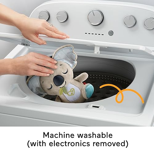 Miniatura 6 de Fisher-Price Chupete de koala de juguete para bebés, máquina de sonido portátil de felpa con ruido blanco y música para recién nacidos a partir de 0