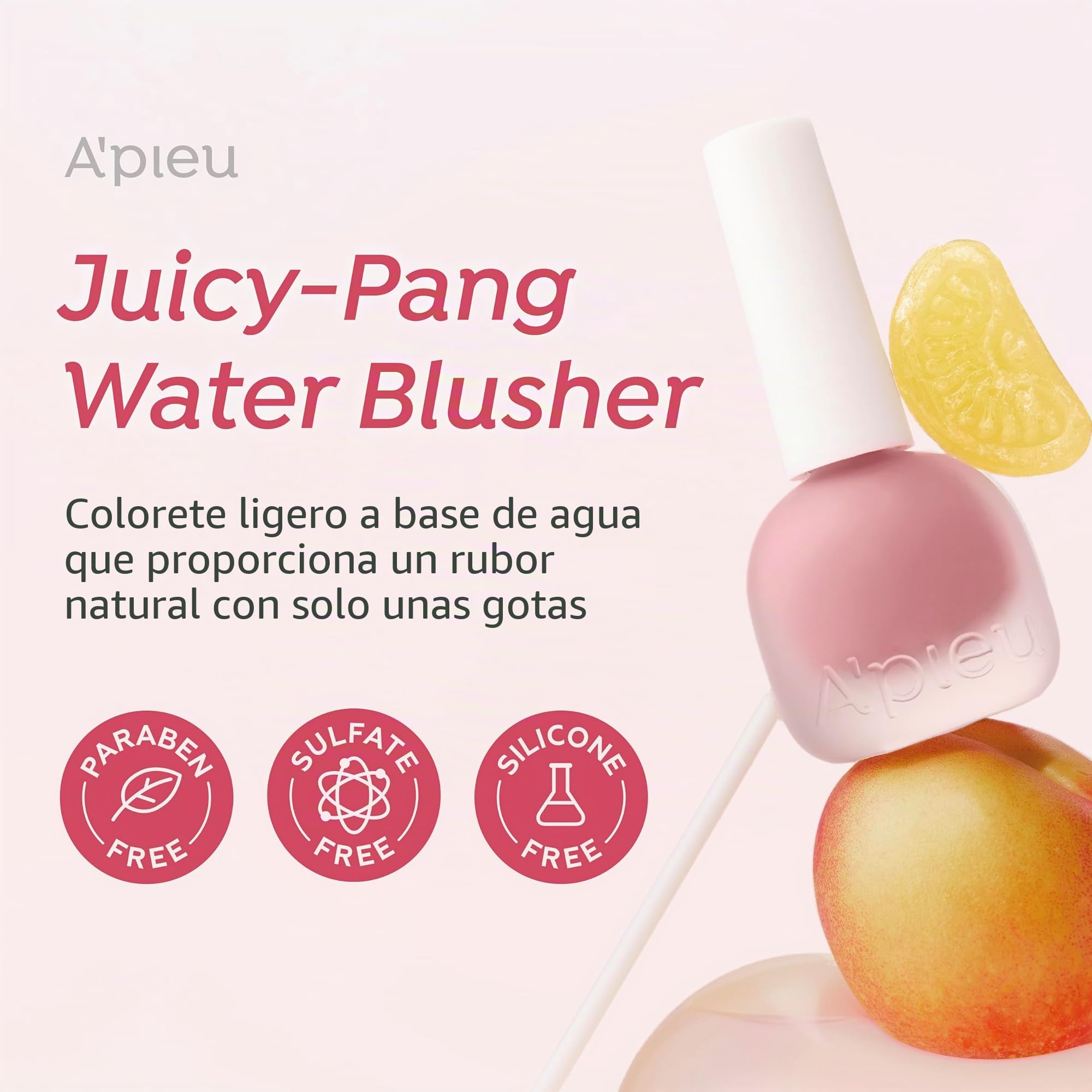 A'PIEU JUICY-PANG Water Blusher (RD01 - Popping Cherry) Rubor líquido coreano para mejillas K Beauty Makeup
