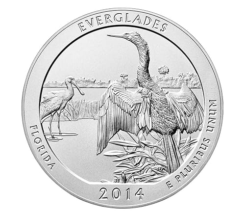 2014 America the Beautiful Florida Everglades S Silver Proof DCam Good