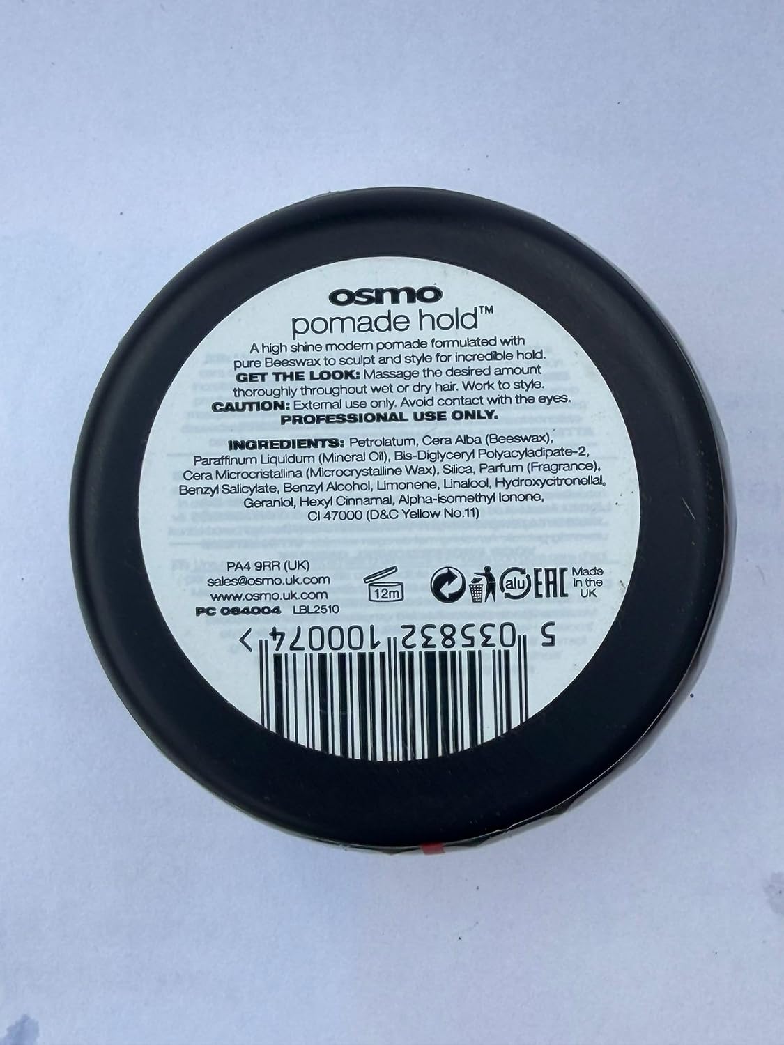Osmo Hold Pomade, 3.38 Ounce