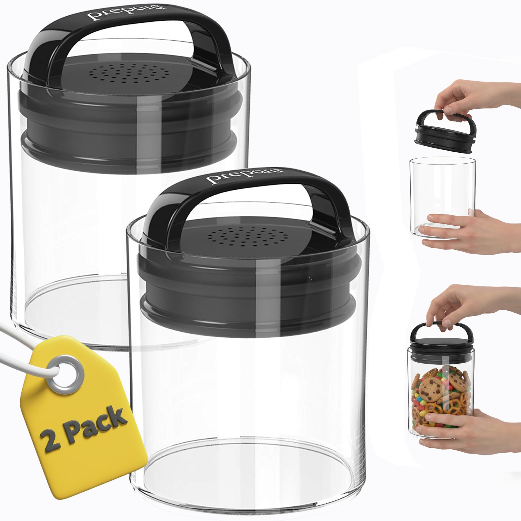 Amazon.com: Prepara Evak Fresh Saver Short Vacuum Seal Canisters