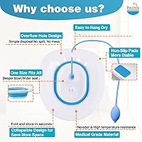 Vista 5 de Sitz Bath for WC Seat - Calma las hemorroides y el perineo, cuidado posparto, asiento de vapor Yoni para inodoro, plegable, fácil de almacenar