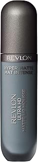 Revlon Ultra HD Lip Mousse Hyper Matte, Longwearing Creamy Liquid Lipstick in Blue, Blue Oasis (835), 0.2 oz