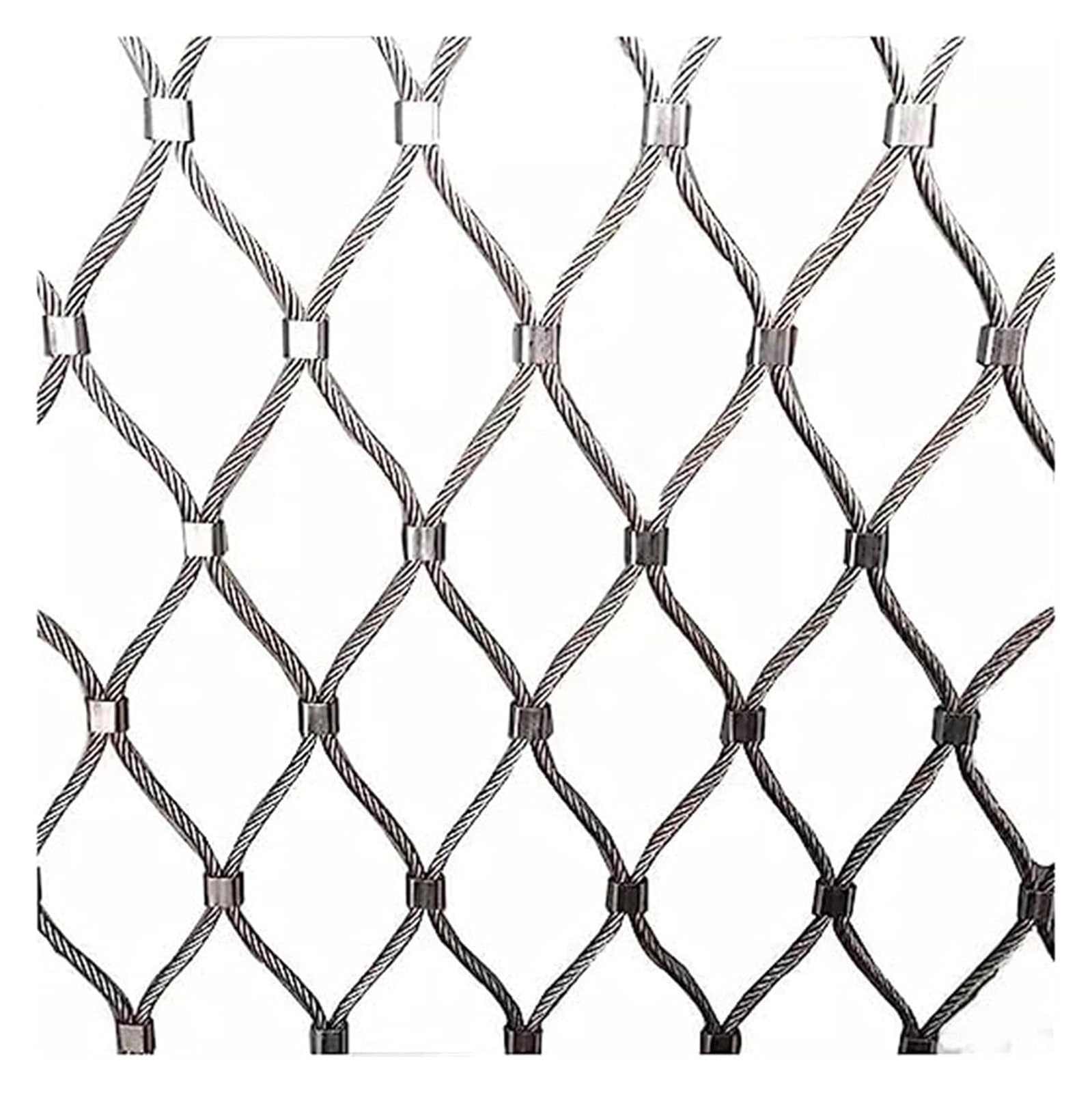 Filet de clôture en acier inoxydable anti-chute et robuste maille 10x10 cm fil 3 mm
