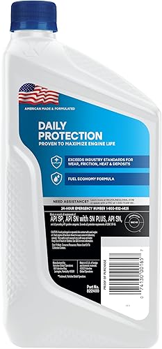 Miniatura 3 de Valvoline - Aceite de motor Daily Protection convencional, SAE 40, protección diaria, 1 cuarto de galón, caja de 6 unidades (el embalaje puede