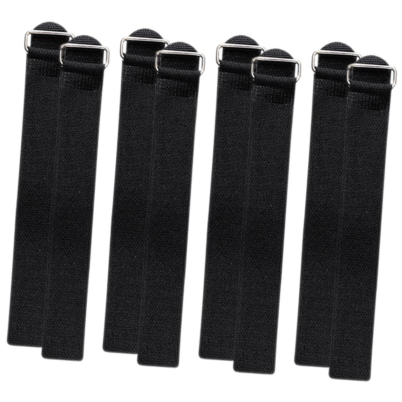 COSMEVIVI 4pairs - Ice Grippers for Shoes Crampons Strap for Climbing Non- Traction for Hiking Safety Compatible All Shoe Types