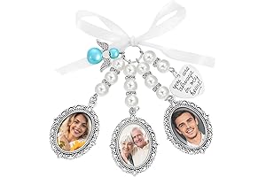 Yolev Personalized Wedding Bouquet Photo Charm