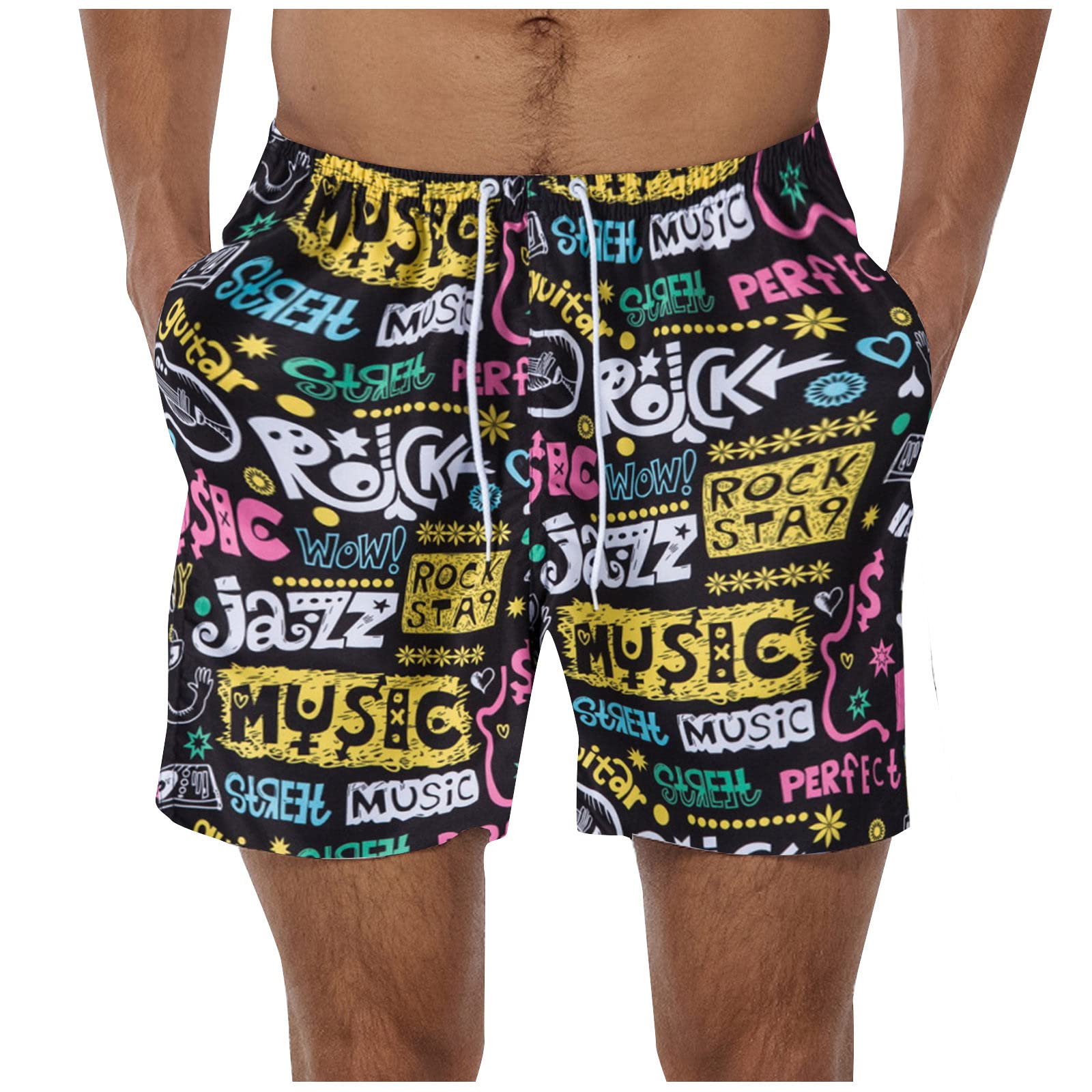 YKARITIANNA Mens Swim Trunks Quick Dry Swim Shorts Mens Bathing Suit Beach Swimwear Casual Beachwear