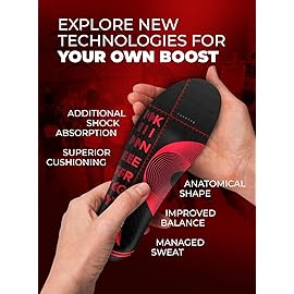 Running Athletic Shoe Insoles Men Women - Sport Insole - Shock Absorption Inserts - Walking Hiking Hockey Tennis Basketball - Orthotic Comfort Cushions Inserts Sneakers