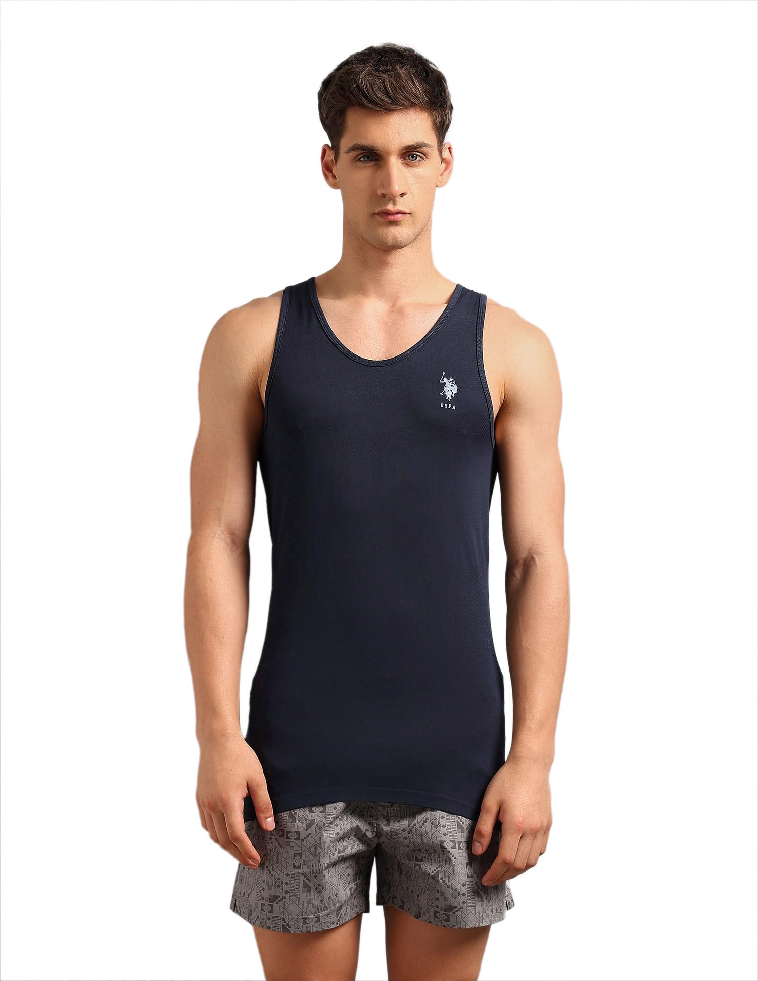 u.s. polo assn. Mens AV001 Moisture Absorbent Stretch Fit Vest - Pack Of 1-picture-14