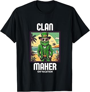 Maher Clan Vacation Irish Family Name Party T-Shirt