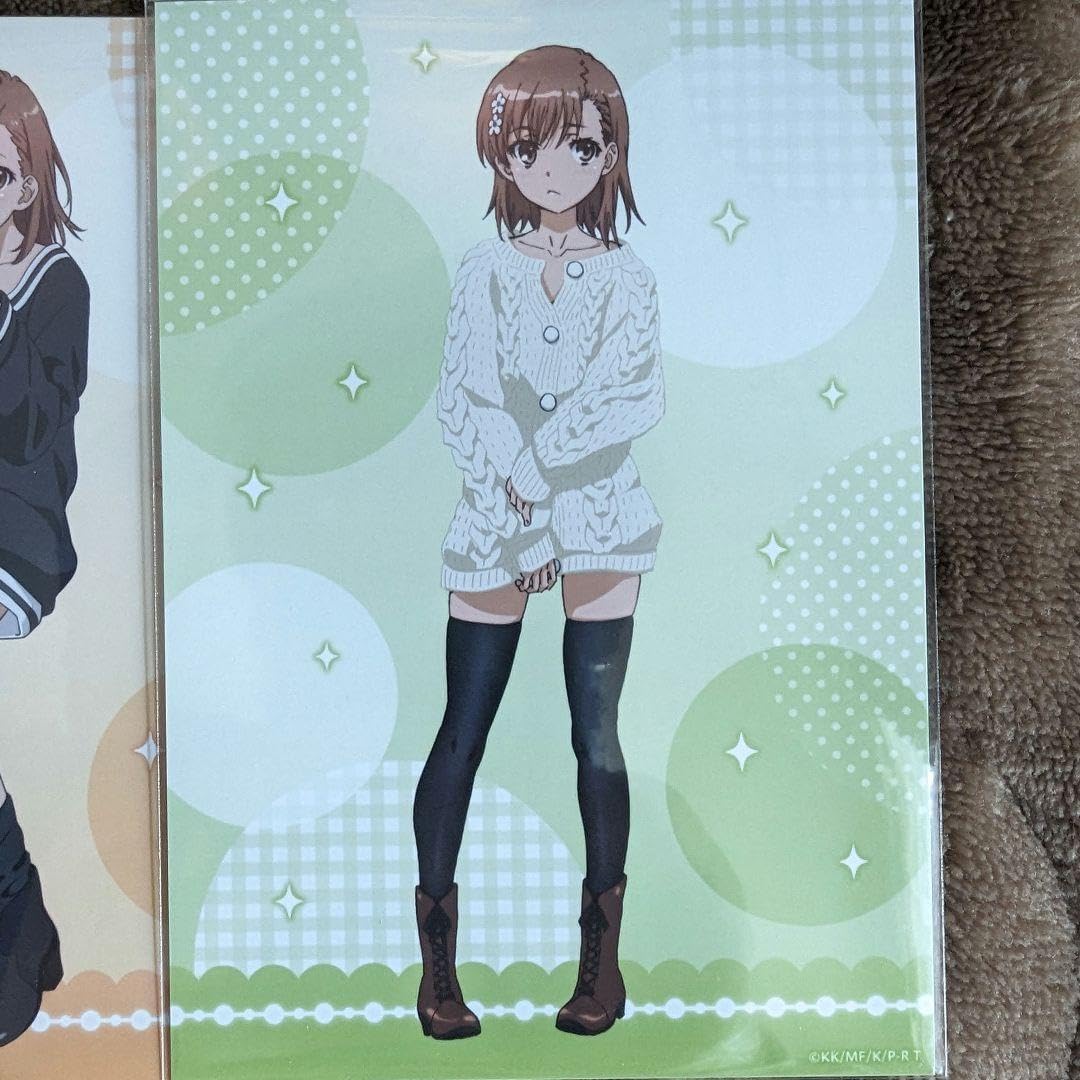 Amazon | 御坂美琴 とある科学の超電磁砲 イラストカード ポスト
