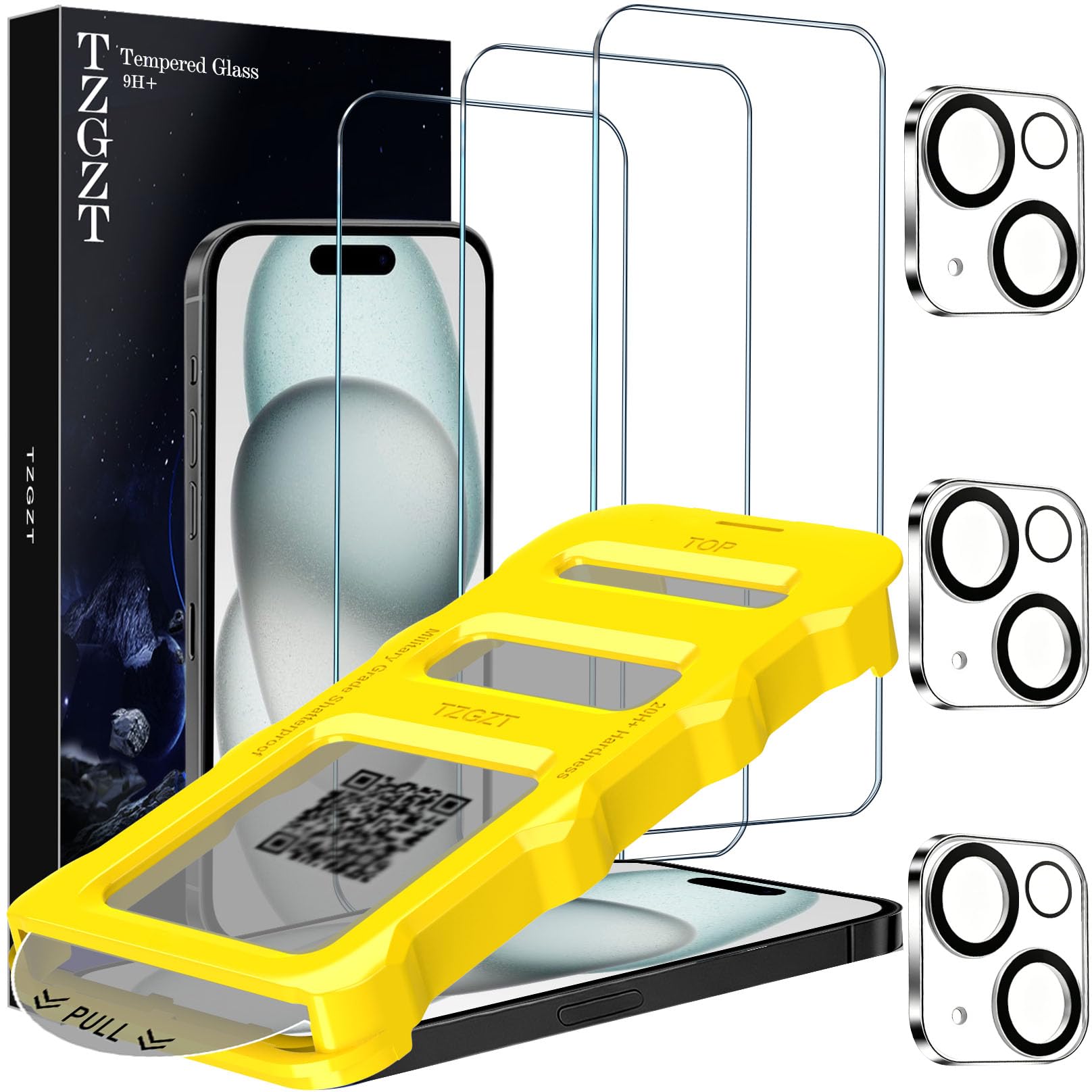 Photo 1 of TZGZT 3 Pack Screen Protector for iPhone 15