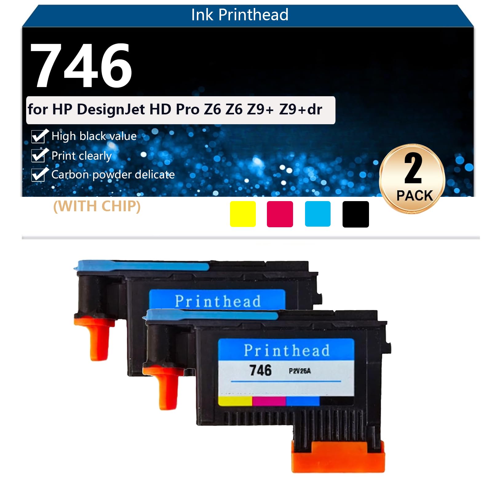 Cabezal de Impresión de Tinta 746 P2V25A Repuesto Compatible
