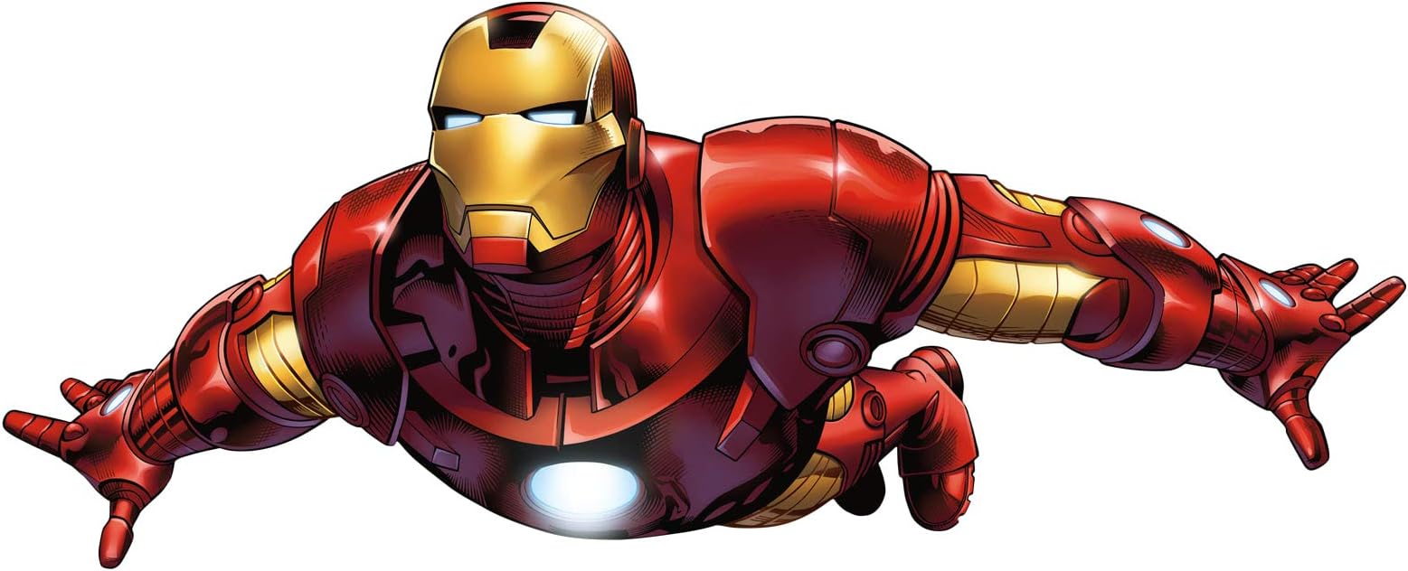 Fathead Iron Man: Flying-Avengers Assemble-Life-Size Officially Licensed Marvel Removable Wall Decal