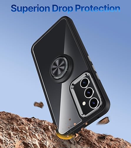 Miniatura 6 de Silverback Funda transparente para teléfono Galaxy A54 5G con soporte de anillo, a prueba de golpes, delgada, ligera, funda protectora para Samsung