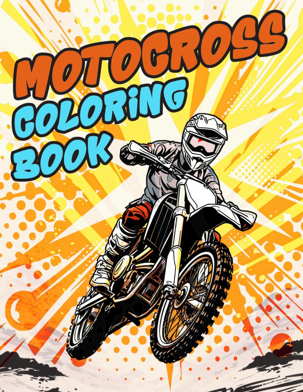 Motocross Coloring Book: The Excitement of Action Motorsports