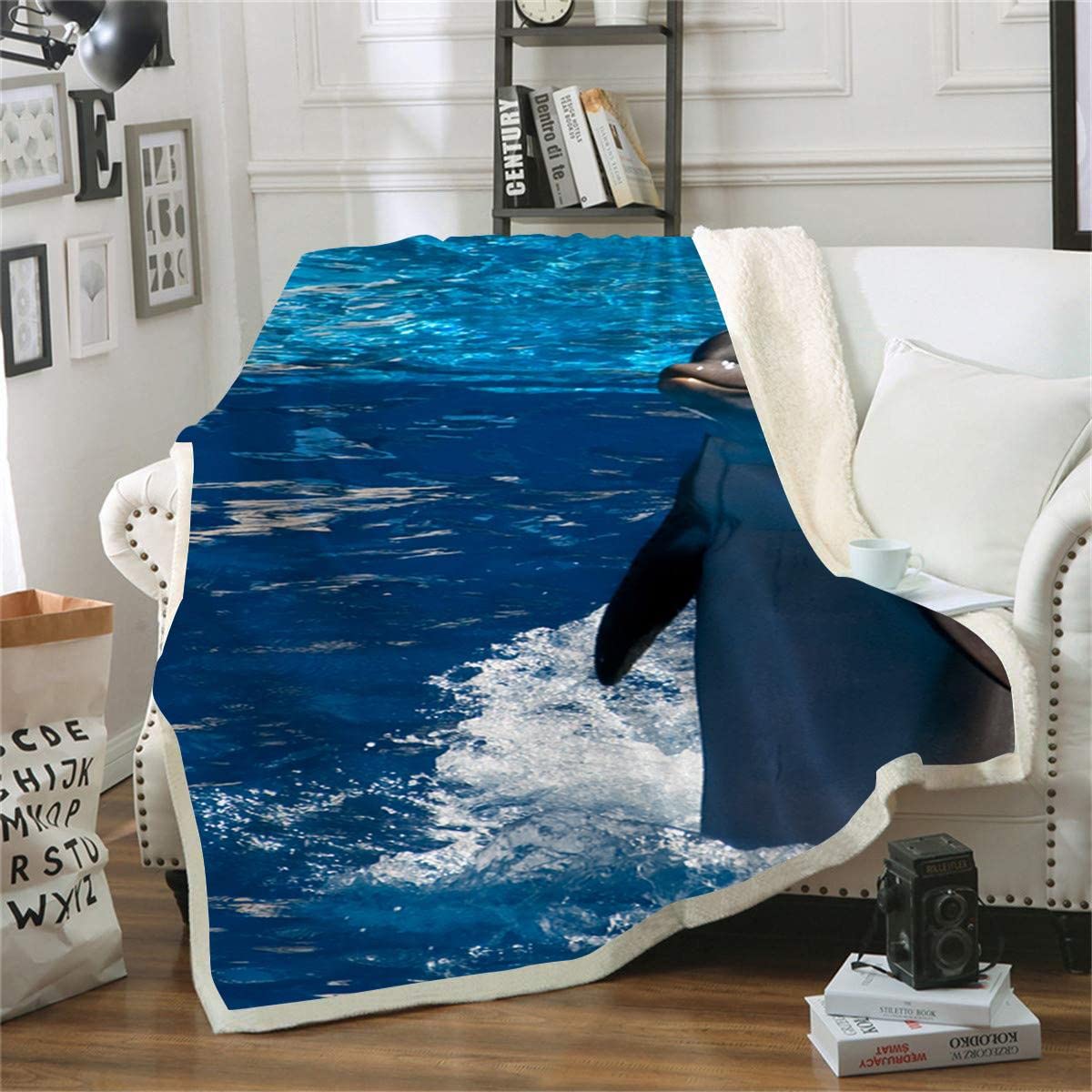 Couverture de canapé dauphin 180x220cm pour protéger vos meubles avec douceur
