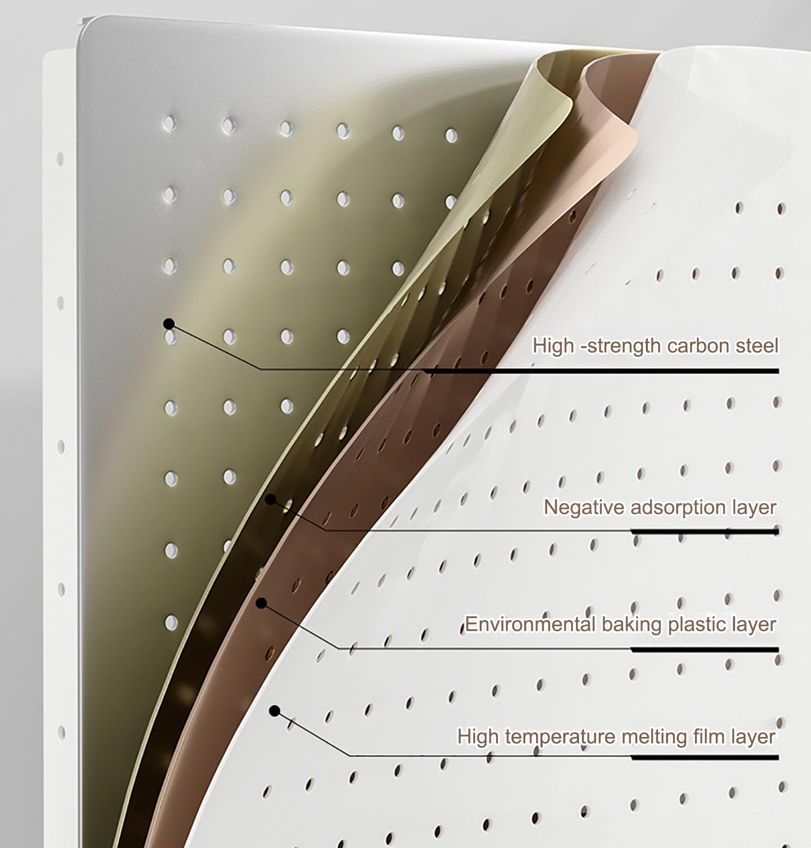 Genérico Pomarańczowy perforowany modułowy zestaw do przechowywania: Organizer biurkowy 60 x 40 cm z akcesoriami, wszechstronne wiszące tablice do majsterkowania, narzędzi i organizacji