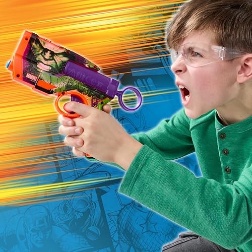 Miniatura 16 de Nerf Marvel Hulk Dart Blaster 4 dardos de espuma Nerf N1 Diseños de piel inspirados en Hulk Regalos para llenar calcetines navideños