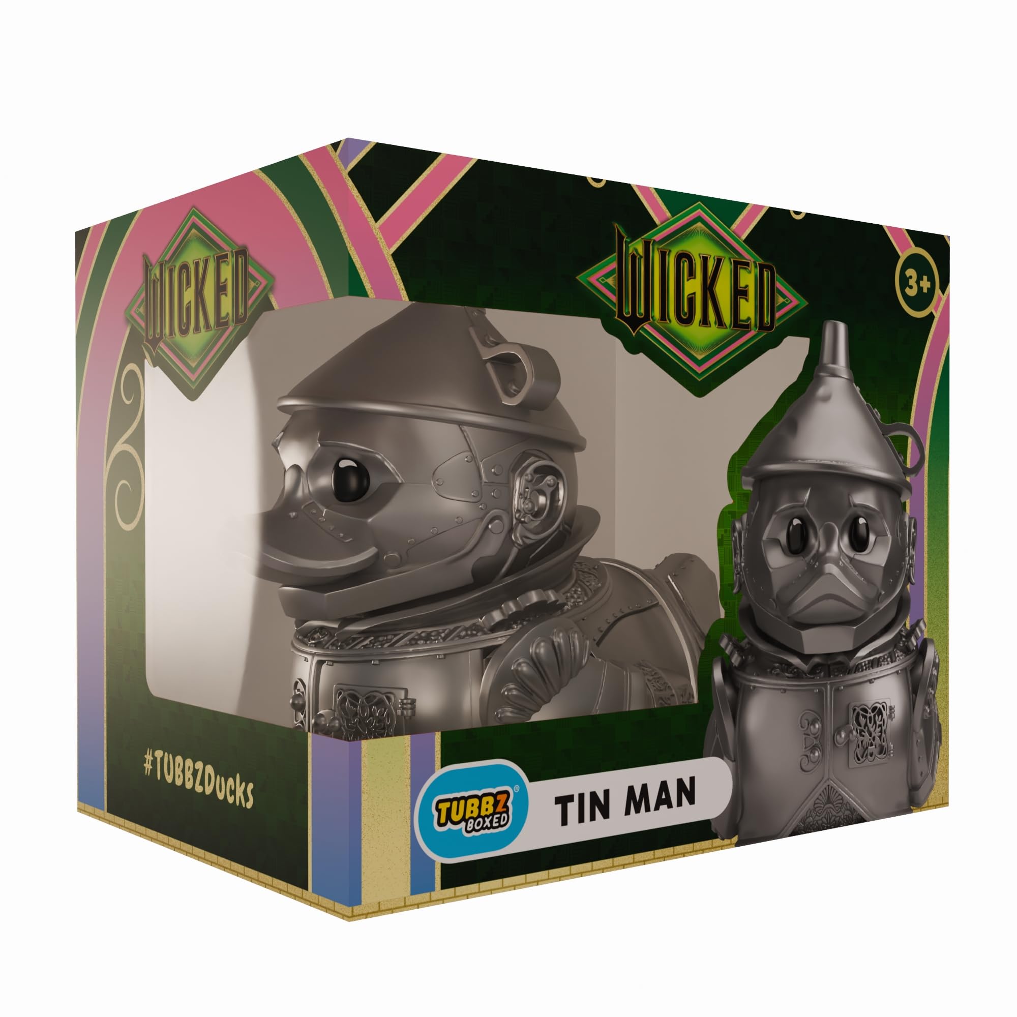 TUBBZ Boxed Edition: Wicked For Good - Tin Man Cosplaying Rubber Duck Vinyl Figure – Official Collectible for Fans of Wicked