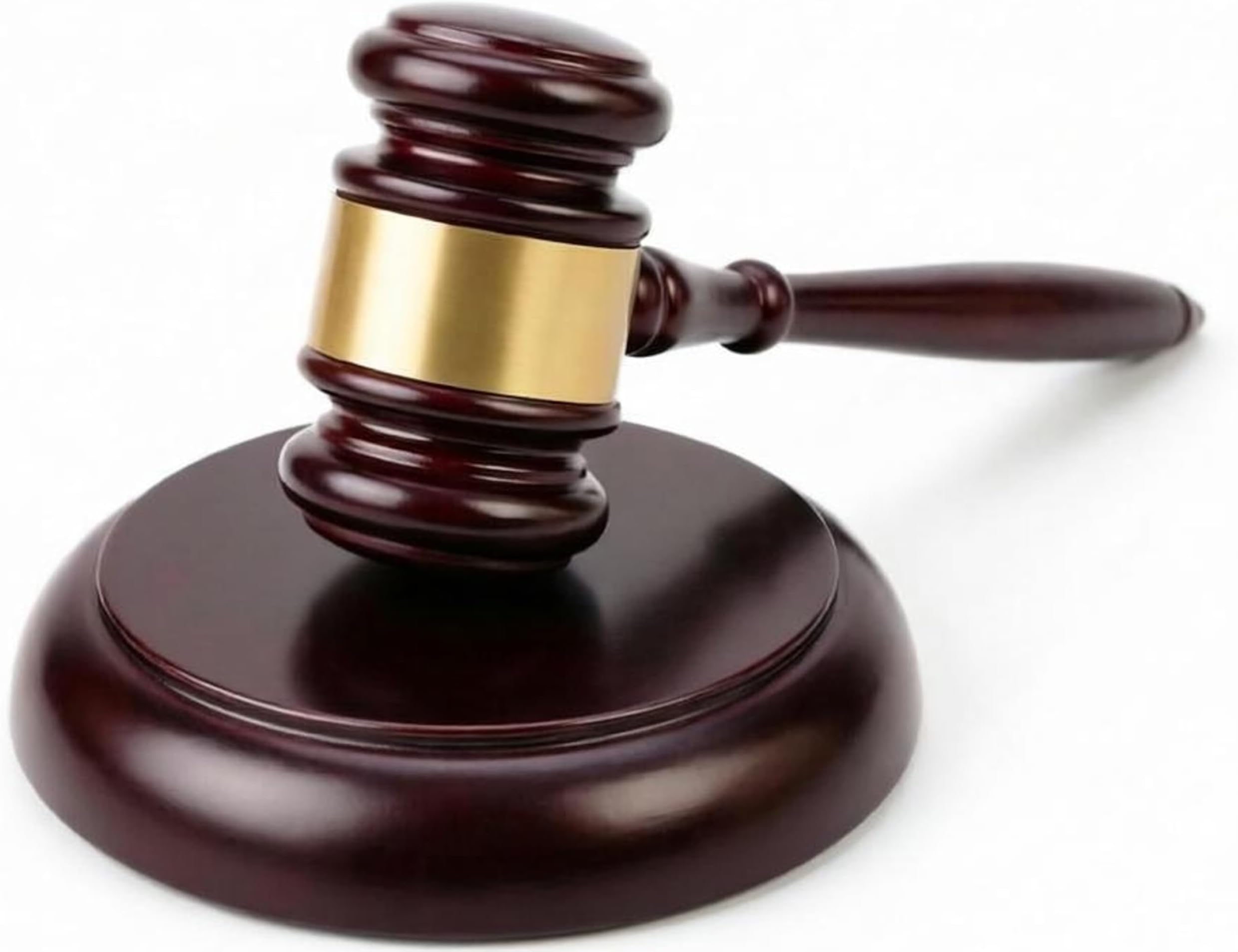 Apexstone Wooden Gavel with Sound Block Set, Solid Wood Judge Gavel Set, Loud Clear Strike for Meetings, Auctions, Gift, HOA & Mock Trials