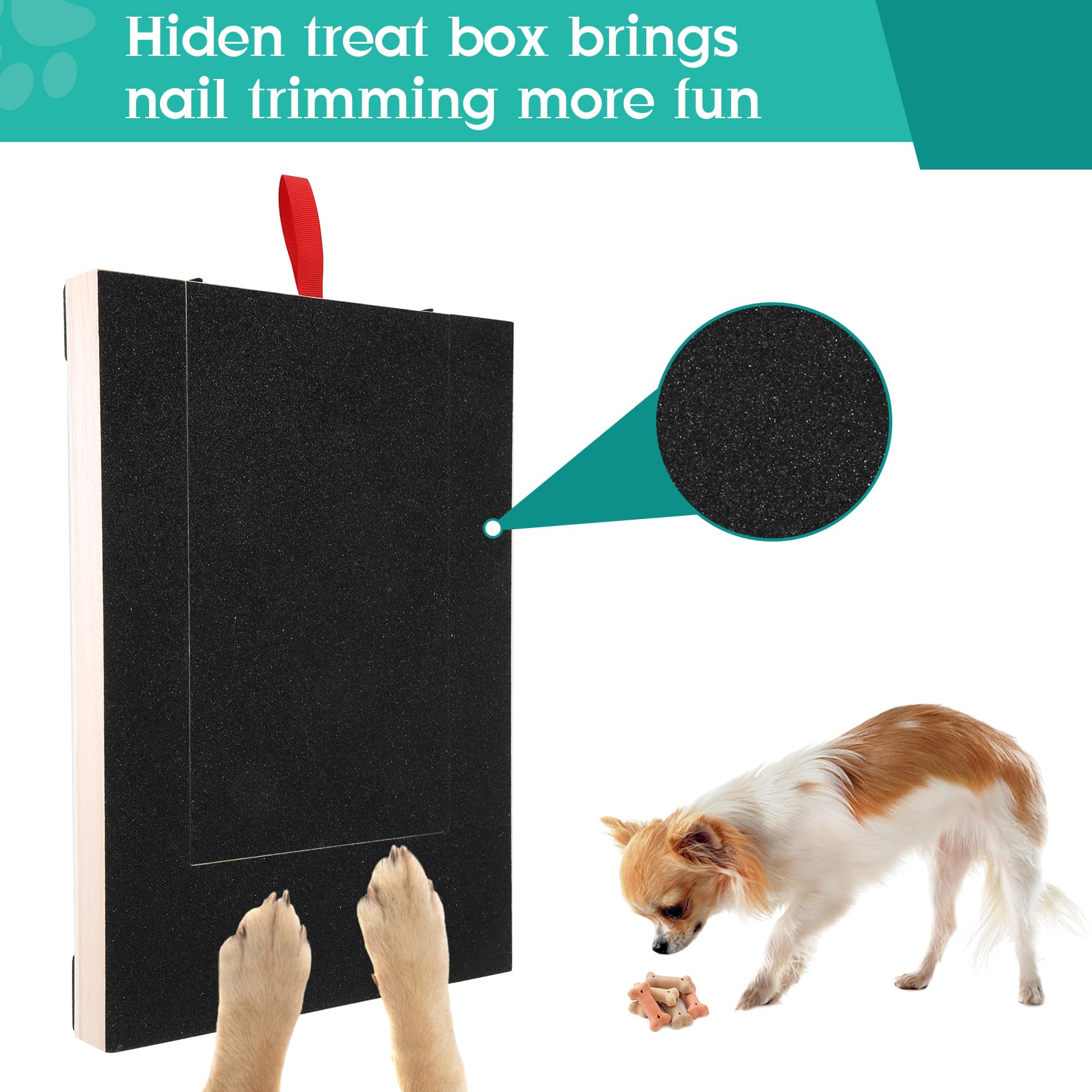 Hunde Nägel Stressfrei Kratzbrett für Hundekrallen Alternative zu Krallenknipsern und -Schleifern für Hunde