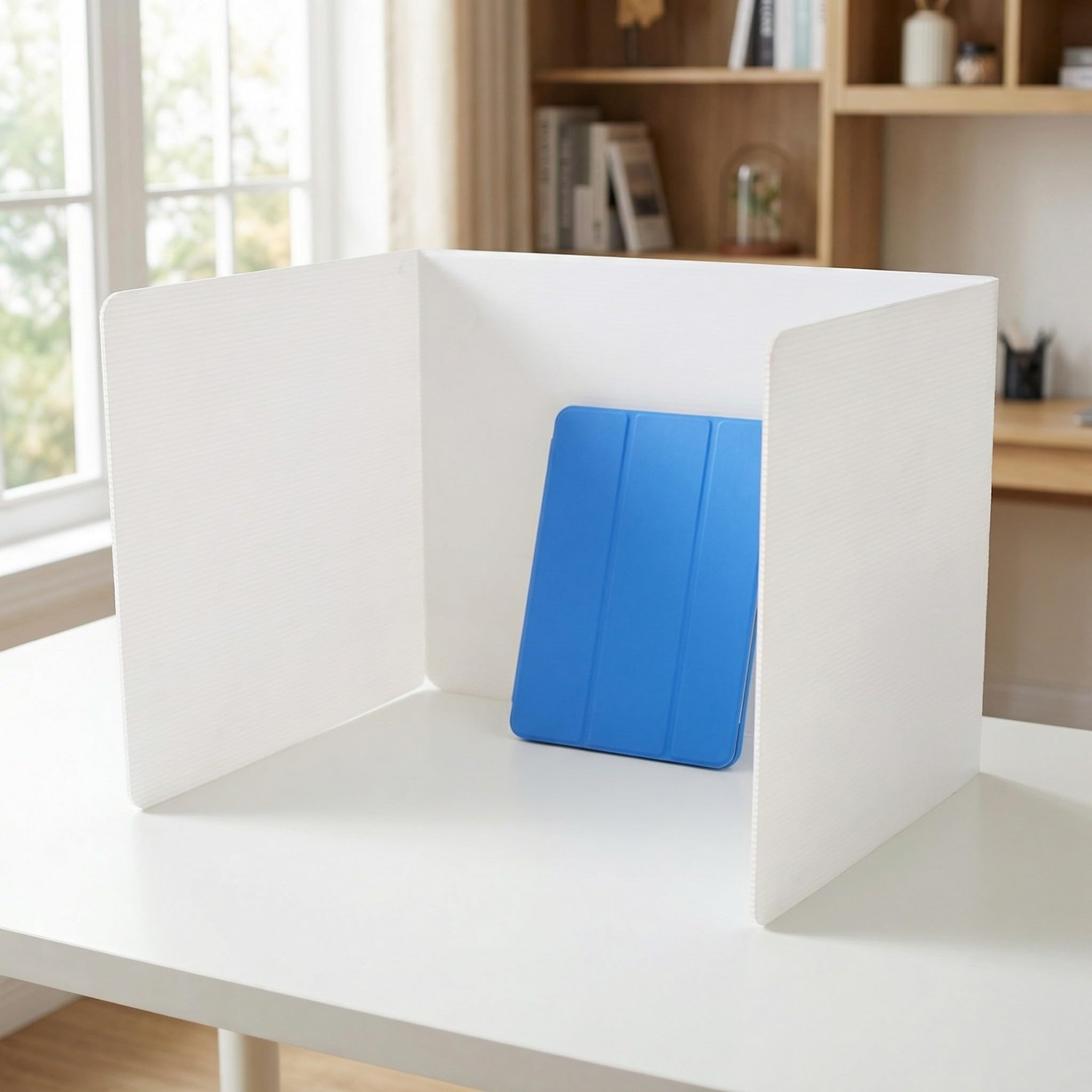Cabilock 3 Piezas Panel de Privacidad y Material Plástico Blanco Instalación Flexible para Escritorio de para Exámenes y Aprendizaje Individual