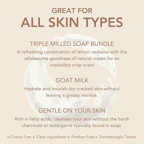 Miniatura 7 de Dionis Barra de jabón para el cuidado de la piel de leche de cabra, manteca de karabe y aceite de oliva nutre, hidrata, restaura, para todo tipo de