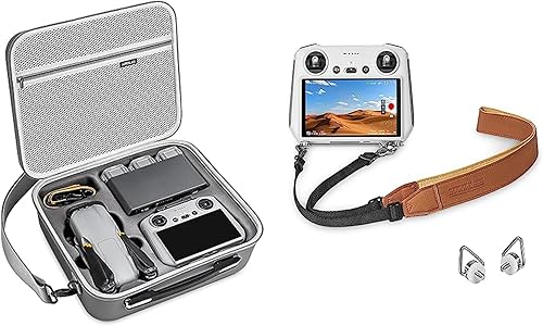 STARTRC Funda Air 3 y correa para el cuello con cordón para DJI Mini 4 ProMini 3Mini 3 ProMavic 3 ProDJI Air 3, accesorios compatibles con DJI RC
