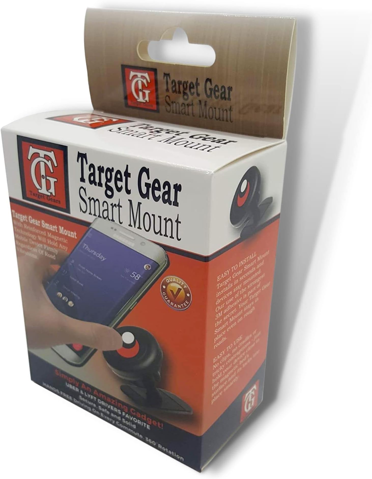 Target Gear Smart Mount Magnetic Phone Car Mount - Hands-Free Car Phone Holder (1 Pk)