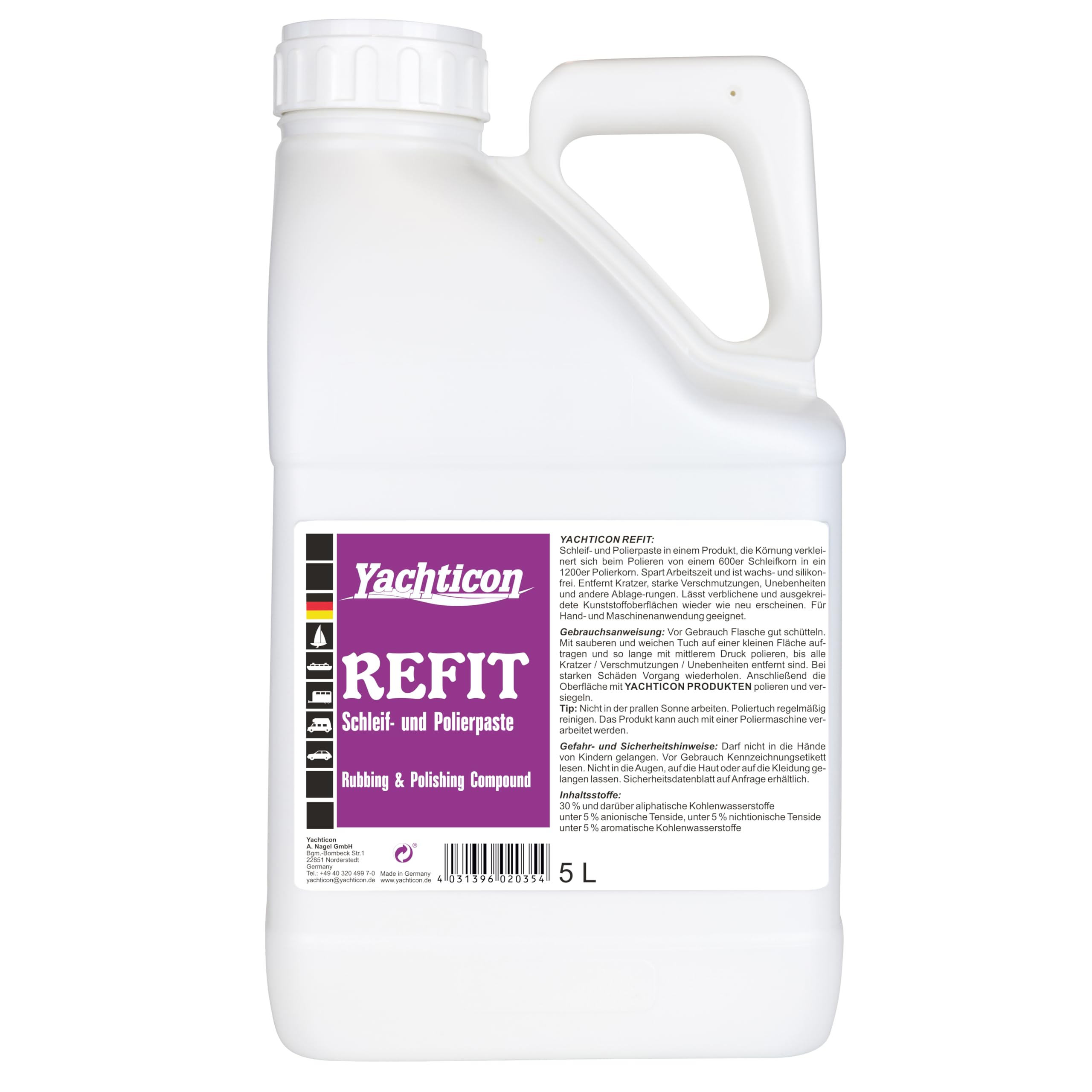 Yachticon refit schleif & Pasta lucidante 5 litri