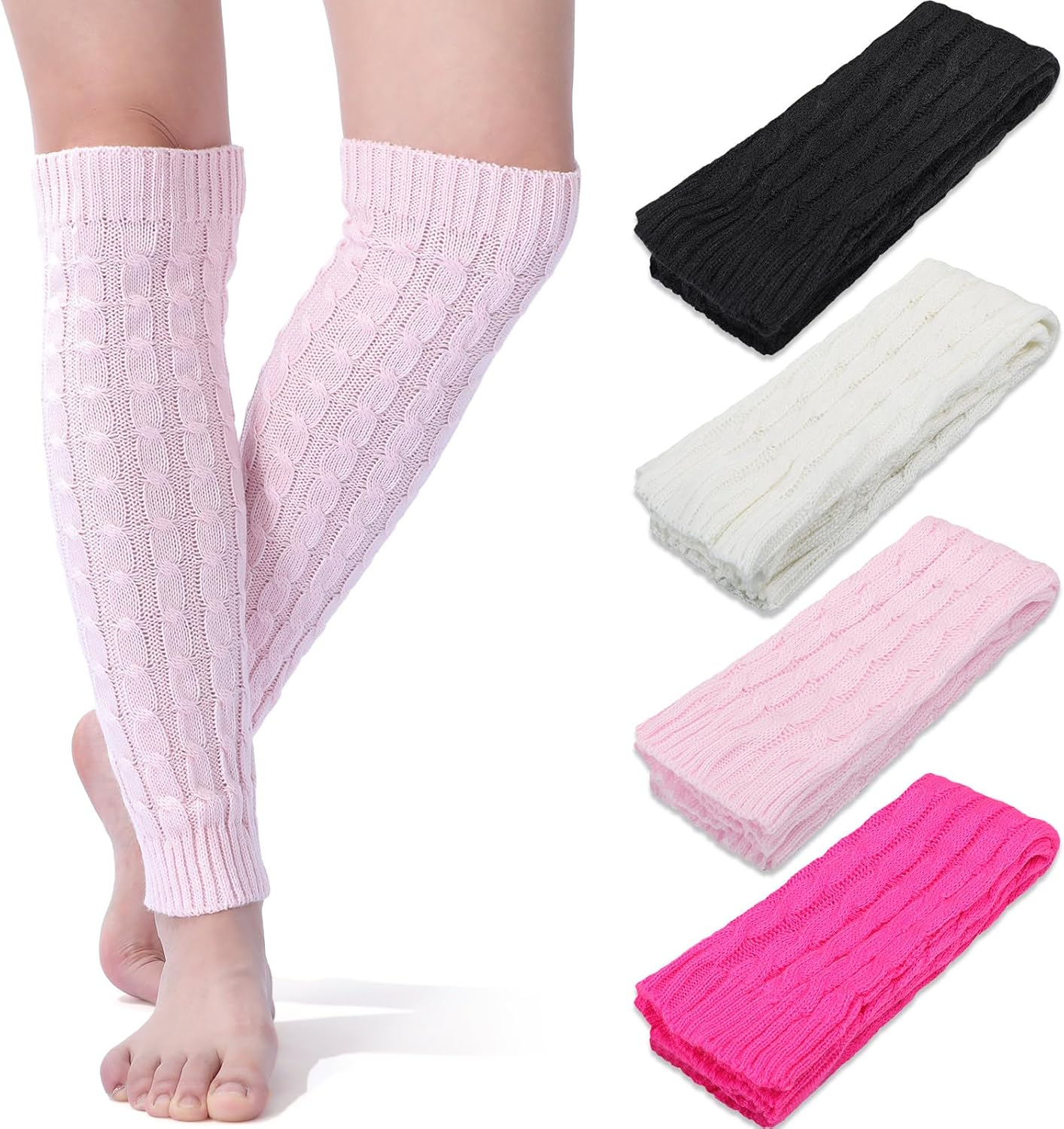 Leg Warmers Korean Lolita Winter Girl Women Knit Boot Socks Pile Up Socks Foot Warming Cover I3900252501 - View #2
