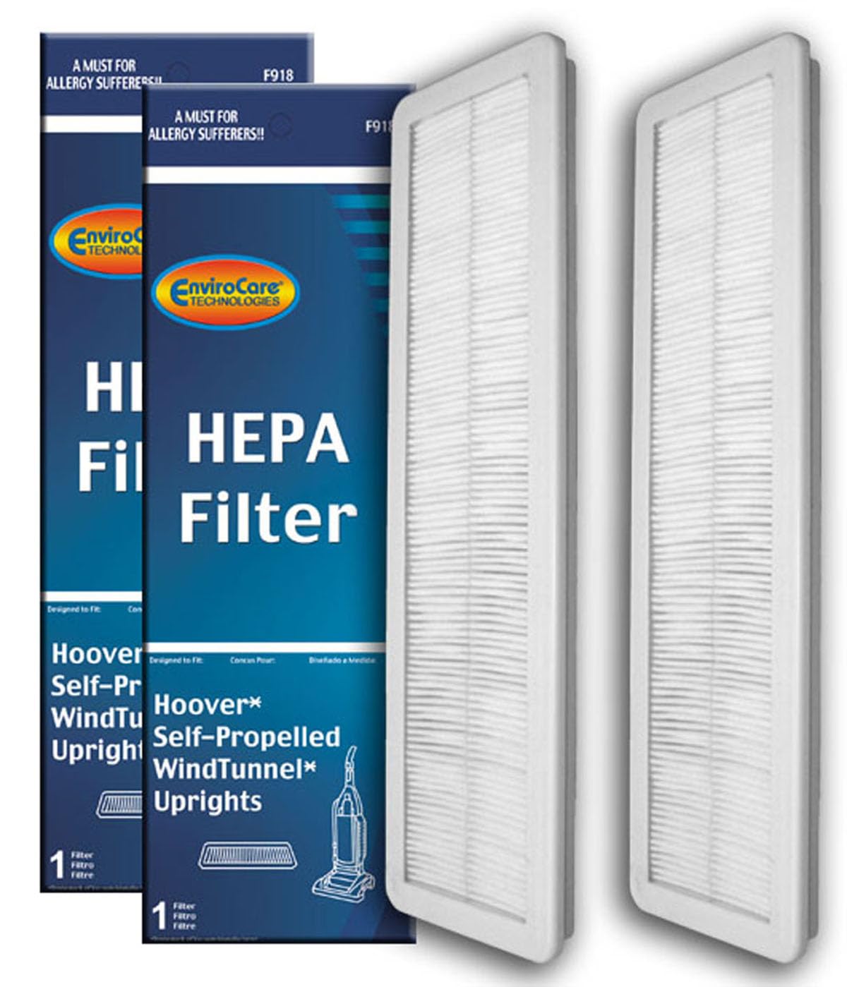 EnviroCare Filtros de repuesto HEPA para aspiradora hechos para adaptarse a Hoover autopropulsados WindTunnell 2 filtros