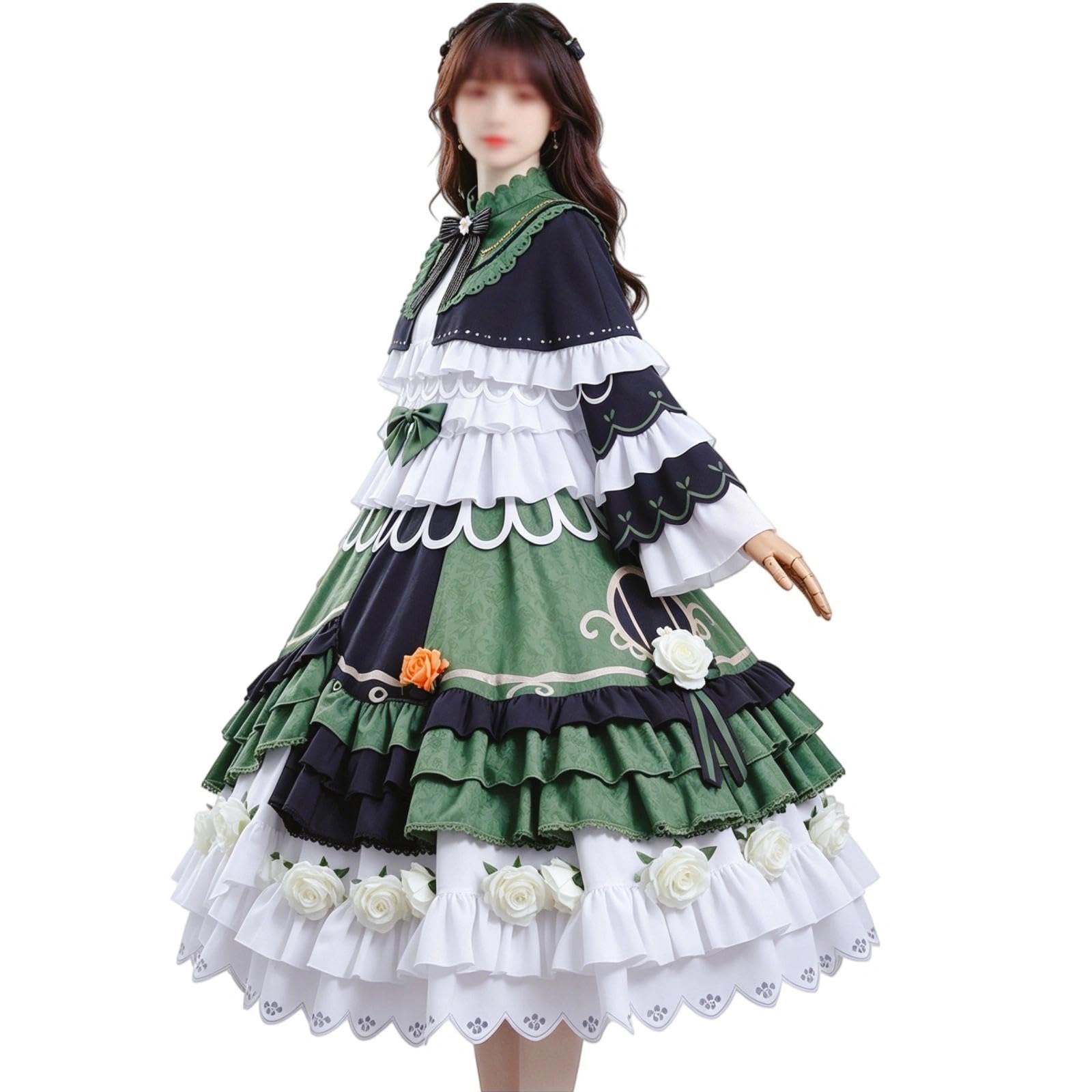 Halloween Kostüm für Erwachsene, Karneval Rollenspiel Cosplay Komplettset – Toono Hanna Stil