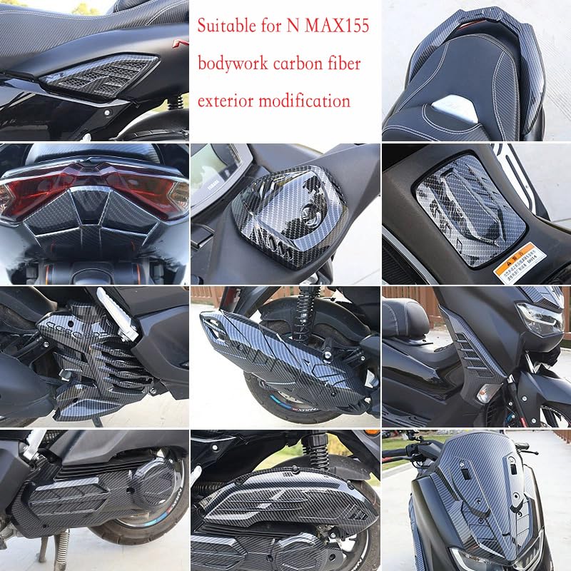 Amazon.com: WEHOX N MAX 155 2020-2022 Motorcycle Bodywork Carbon