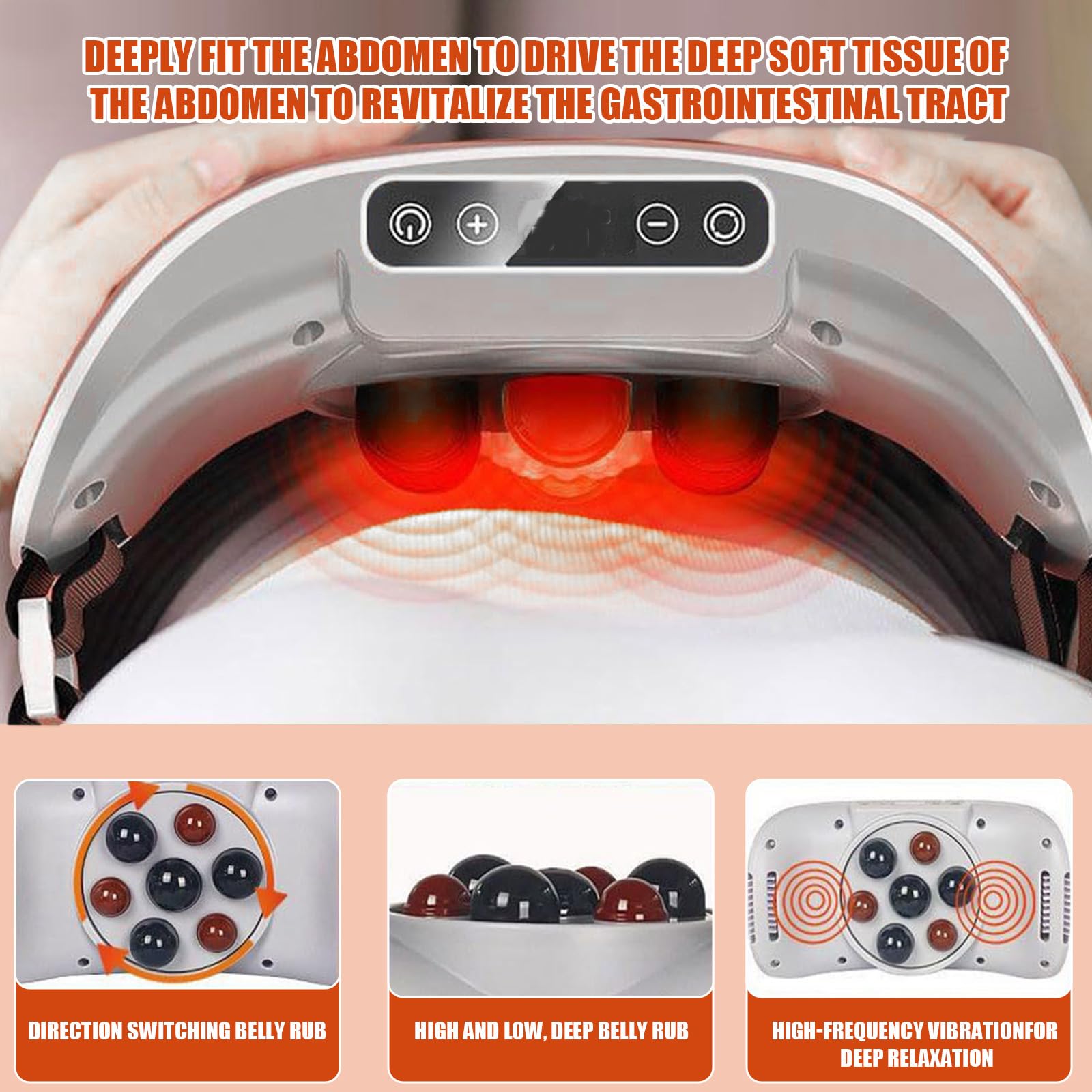 Machine pour Maigrir du Ventre,Instrument Électrique De Pétrissage Ventre,Masseur Abdominal sans Fil électrique pour Combustion Et Digestion des Graisses,3 Vitesses,Rechargeable Femme